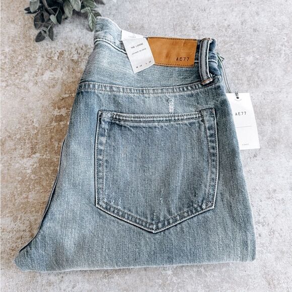 AE77 Light Wash NWT The Loose Japanese Selvedge Jean Size 28/30 - Picture 1 of 8